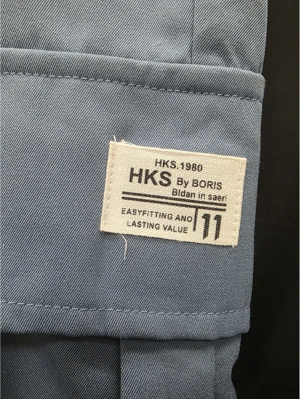 HKS by Boris Mens Baggy Cargo Pants Streetwear Elasticated Leg Multi Pockets XXL